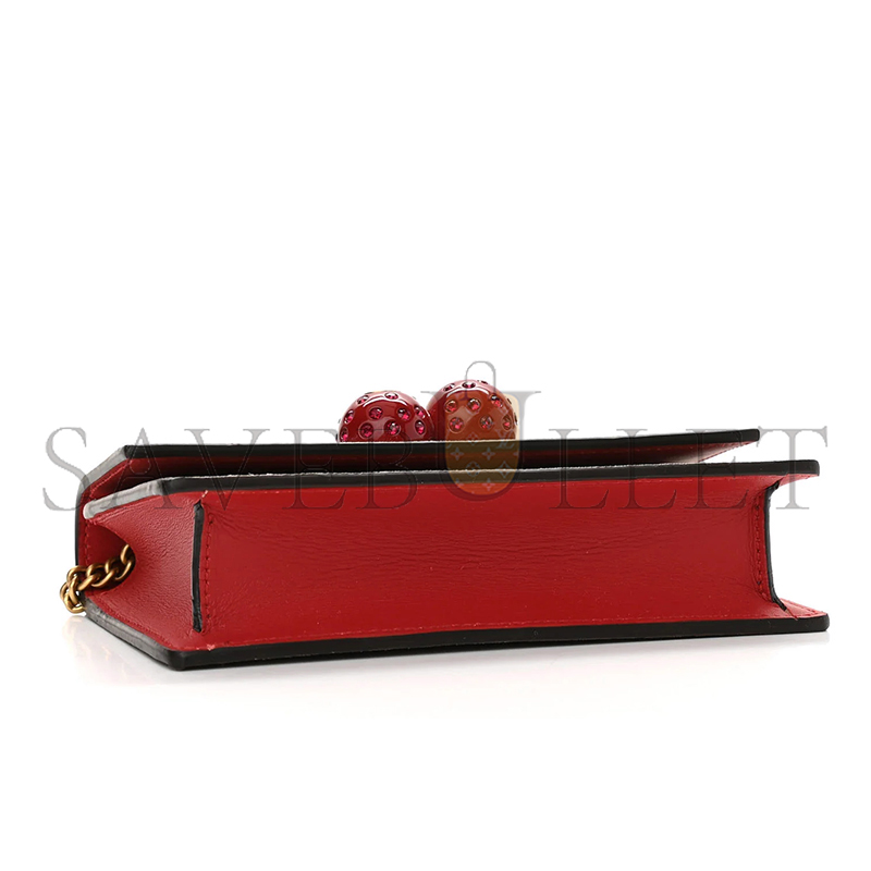 Gvc*1 gg svp*me mini cherry chain bag 481291 (16.5*9*4cm)
